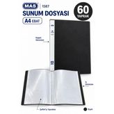 Mas Sunum Dosyası Sıyah 60 Lu (1587)