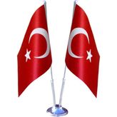 Masa Bayrağı 2li Türk