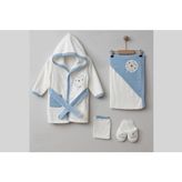 Masal Bebek Koala Bornoz Set Mavi
