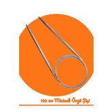 Masal Örgü Evi Sultan / Yabalı Çelik Telli Misinalı 100 Cm Örgü Şişi