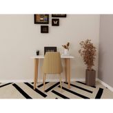 MasifMarket Çalışma Masası - Beyaz - Beyaz - Ahşap