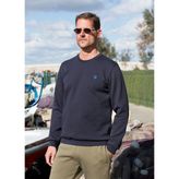 Masimar Lacivert Erkek Bisiklet Yaka Basic Sweatshirt Düz Renk - XL