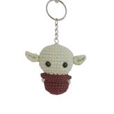 Maskot Baby Yoda Amigurumi Organik Çanta Süsü Anahtarlık Oyuncak