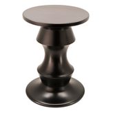 Massello Design Quella Ahşap Tabure Siyah