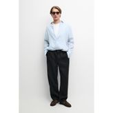 Massimo Dutti %100 keten regular fit kareli gömlek