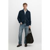 Massimo Dutti %100 pamuklu fitilli triko hırka