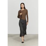 Massimo Dutti Cepli kloş midi etek