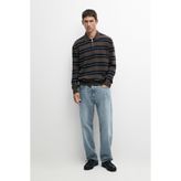Massimo Dutti Çizgili polo yaka kazak