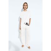Massimo Dutti Dökümlü %100 pamuklu t-shirt