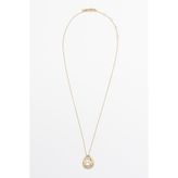 Massimo Dutti Düzensiz kristal oval kolye