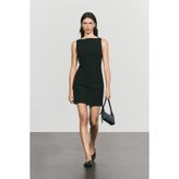 Massimo Dutti Geniş yaka mini elbise