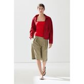 Massimo Dutti Kare yaka pamuklu top