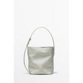 Massimo Dutti Mini napa deri bucket çanta