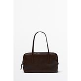 Massimo Dutti Napa deri mini silindir çanta