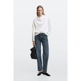 Massimo Dutti Orta , yıpranmış paçalı stovepipe fit jean
