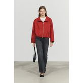Massimo Dutti Pamuklu büzgülü bomber ceket