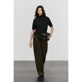 Massimo Dutti Pileli kadife geniş paça pantolon