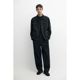 Massimo Dutti Regular fit pamuklu denim ceket