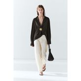 Massimo Dutti Total look dökümlü gömlek