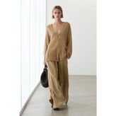 Massimo Dutti Uzun V yaka triko hırka