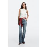 Massimo Dutti Yüksek bel bootcut fit jean