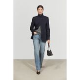 Massimo Dutti Yün karışımlı dik yaka blazer