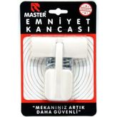 Master Lüks Emniyet Kancası Beyaz - Siyah