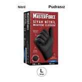 MasterForce Siyah Nitril Eldiven Large Beden