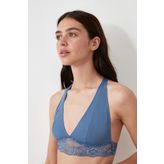 MAT MAVİ MICRO SIRT DETAYLI BRALET DS200459BR