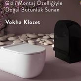 Mat Siyah Asma Klozet, Kanalsız Ve Şık Tasarım