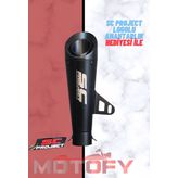 Mat Siyah Sc Project Racing Performans Egzozu 31,5Cm - A Kalite