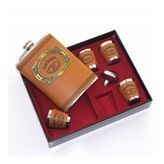 Matara 4 Shot Bardaklı Derili 9 Oz ( 266 Ml )