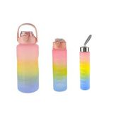 Matara Üçlü Set 2000 Ml 900 Ml 300 Ml Pembe