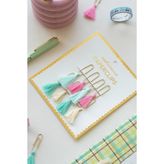 Matt Notebook 8'li Püsküllü Ataş Seti - Çok Renkli