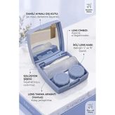 Mavi Aynalı Lens Kutusu - 5 Parça Set