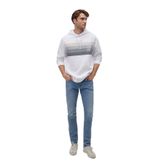 MAVİ Erkek Kapüşonlu Sweatshirt, Beyaz, XS