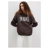 MAVİ Kadın Kapüşonlu Sweatshirt, Raisin, L