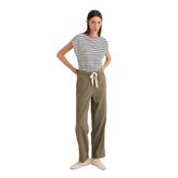 MAVİ Kadın Wide Leg Pantolon, Tea Leaf, L