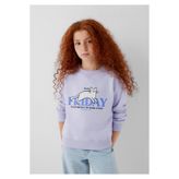 Mavi Kedi Baskılı Mor Sweatshirt 7S10210-70523
