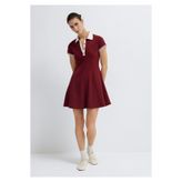 Mavi Kırmızı Mini Elbise 1310903-85633