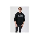 Mavi Logo Baskılı Kapüşonlu Siyah Erkek Sweatshirt M067149-902