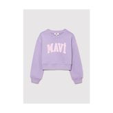 MAVİ LOGO CROP SWEATSHIRT - 3 - 4 Yaş - Lila