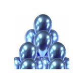 Mavi Metalik Balon 50 Adet