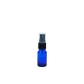 Mavi Renk 10ml Siyah Başlıklı Sprey Cam Şişe