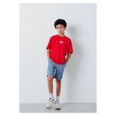 Mavi Team Futbol Koleksiyonu Baskılı Kırmızı Çocuk Tişört Loose Fit / Bol Rahat Kesim 6620012-70477