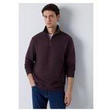 Mavi Yarı Fermuarlı Mor Basic Sweatshirt 0S20027-88083