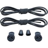 Mawrond Yuvarlak, Çizgili Siyah, Akıllı, Kilitle, Tak-Bırak, Elastik Bot, Spor Ayakkabı Bağcığı, 100 Cm, 1 Çift