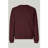 MAXIMILLIAN Bordo Renk Basic Bisiklet Yaka Relaxed Regular Erkek Sweatshirt - Bordo