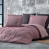 Maxstyle Bambu Çizgili Bordo Double Nevresim Takımı