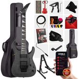 Maxword Grade-St Gray Rosewood Klavye HH Floyde Rose Elektro Gitar - Gri